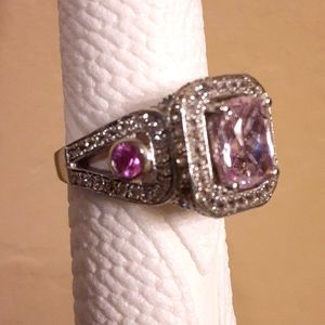 925 Genuine Rare Kunzite,  Pink Sapphire and White Topaz. FIRM.